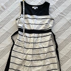 Motherhood Maternity black and white dress